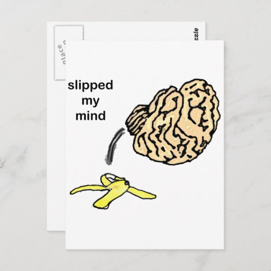 Mijn gedachten laten glippen briefkaart (Voorkant / Achterkant)