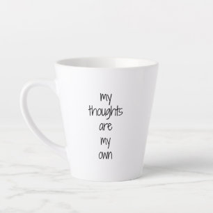 Mijn gedachten latte Mok