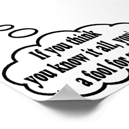 Mijn gedachten precies! poster (Hoek)