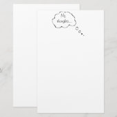 Mijn gedachten Stationery Briefpapier (Voorkant / Achterkant)