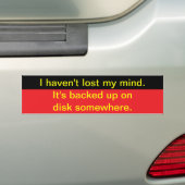 Mijn gedachten verliezen bumpersticker (Op auto)