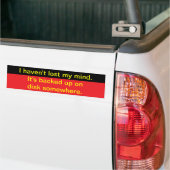 Mijn gedachten verliezen bumpersticker (Op Truck)