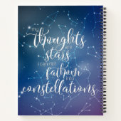 Mijn gedachten zijn sterren notitieboek (Achterkant)