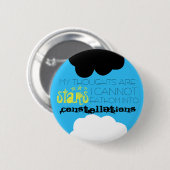 Mijn gedachten zijn sterrenButton Ronde Button 5,7 Cm (Voorkant /achterkant)