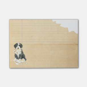 Mijn gedekte Collie Ate Mijn thuiswerk Post-it® Notes
