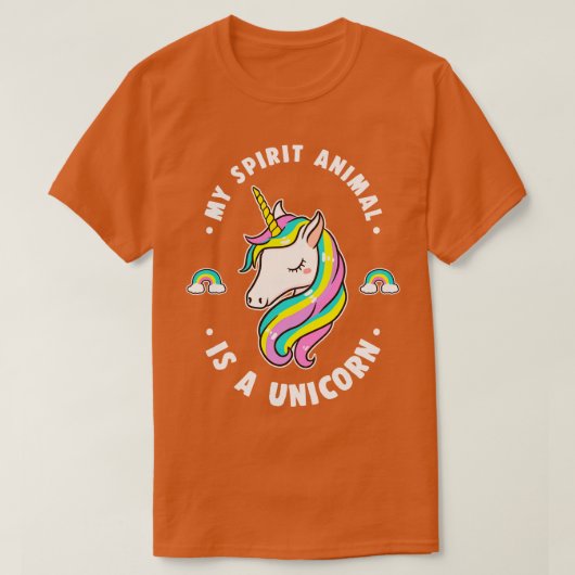 Mijn gedistilleerde dier is een unicorn t-shirt (Design voorkant)