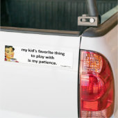 mijn geduld bumpersticker (Op Truck)