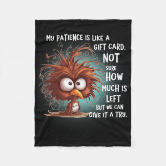 Mijn Geduld Is Als Een Cadeaubon Niet Zeker Hoevee Fleece Deken