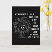 Mijn Geduld Is Eigenlijk Net Een Cadeaubon Niet Ze Kaart (Gele Bloem)