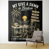 Mijn Geef-Niet-Om is Gebroken Leven is Te Kort Wandkleed (In situ)
