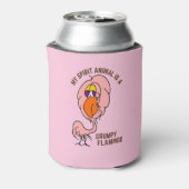 Mijn geest Dier Grumpy Flamingo Grappig Blikjeskoeler (Blikje Achterkant)