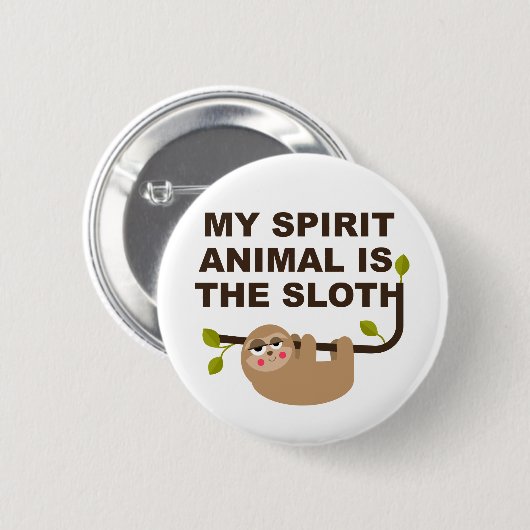 Mijn Geest Dier is de grove Ronde Button 5,7 Cm (Voorkant /achterkant)