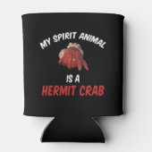 Mijn Geest Dier is een Hermit Crab Blikjeskoeler (Achterkant)