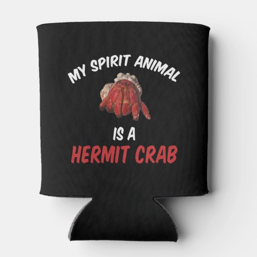 Mijn Geest Dier is een Hermit Crab Blikjeskoeler (Achterkant)