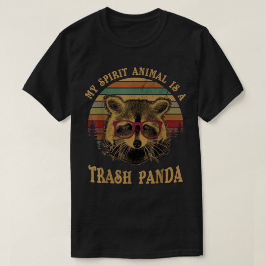 Mijn Geest Dier is een Trash Panda grappig racegif T-shirt (Design voorkant)