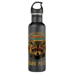 Mijn Geest Dier is een Trash Panda grappig racegif Waterfles