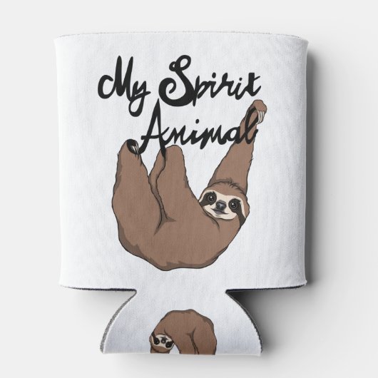 Mijn Geest Dier Leuke Luiaard Blikjeskoeler (Achterkant)