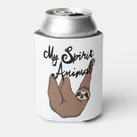 Mijn Geest Dier Leuke Luiaard Blikjeskoeler (Blikje Achterkant)