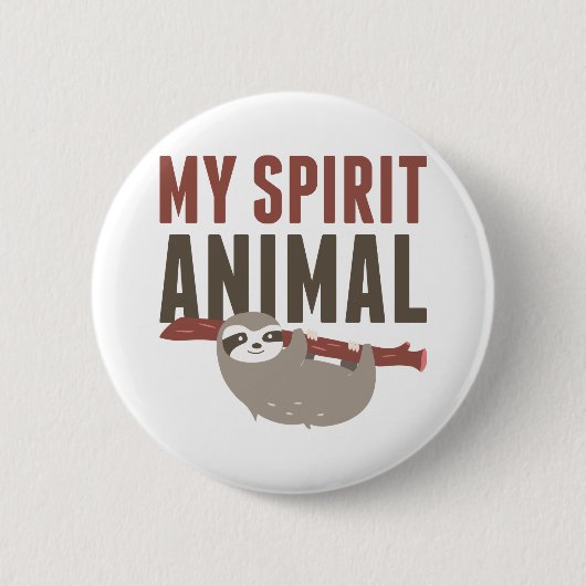 Mijn Geest Dier Ronde Button 5,7 Cm (Voorkant)