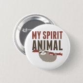 Mijn Geest Dier Ronde Button 5,7 Cm (Voorkant /achterkant)