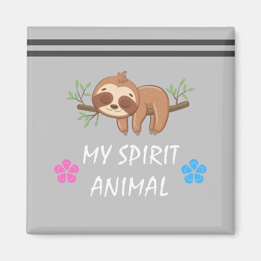 Mijn Geest Dier | Sluimveer voor de slaapstand Magneet (Voorkant)