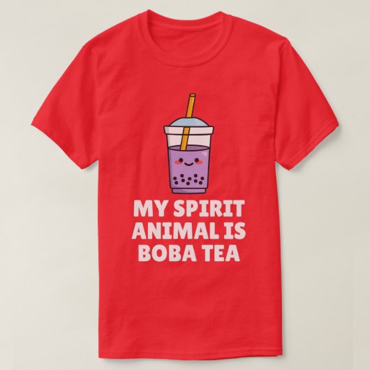 Mijn geest is Boba Tea T-shirt (Design voorkant)