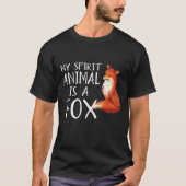 Mijn geest is een fox grappige vos met T-shirt (Voorkant)