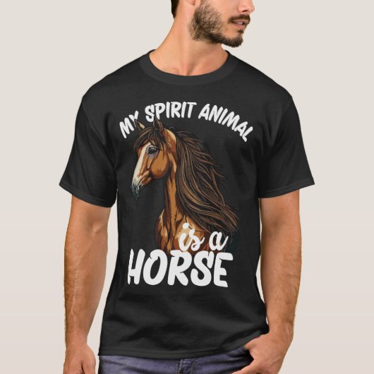 Mijn geest is een paard. t-shirt (Voorkant)
