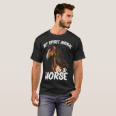 Mijn geest is een paard. t-shirt (Voorkant volledig)