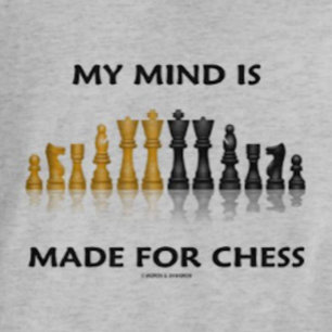 Mijn geest is gemaakt voor schaak (reflecterende s t-shirt