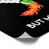 Mijn geest is in de Gutter Fun Bowling Drink Poster (Hoek)