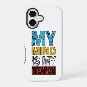 Mijn geest is mijn wapen Motivational Quote iPhone 16 Hoesje