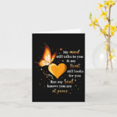 Mijn geest praat nog steeds met je Hart, Ziel Vlin Kaart (Gele Bloem)