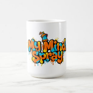 Mijn geest Spray 90s Hip Hop Stedelijke Streetwear Koffiemok