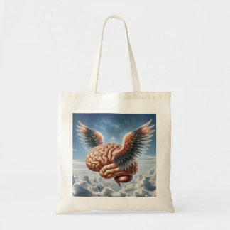 Mijn geest vliegt in de wolken tote bag
