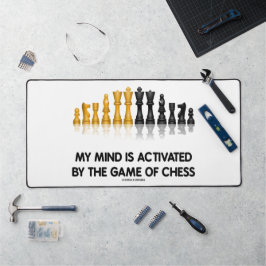 Mijn geest wordt geactiveerd door het spel van de  bureaumat