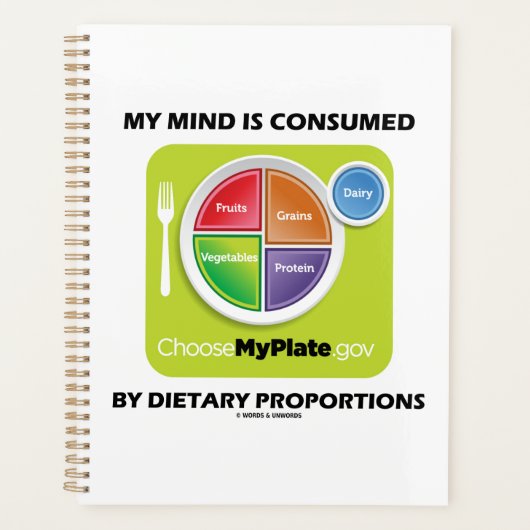 Mijn geest wordt geconsumeerd door voedingsproport planner (Voorkant)