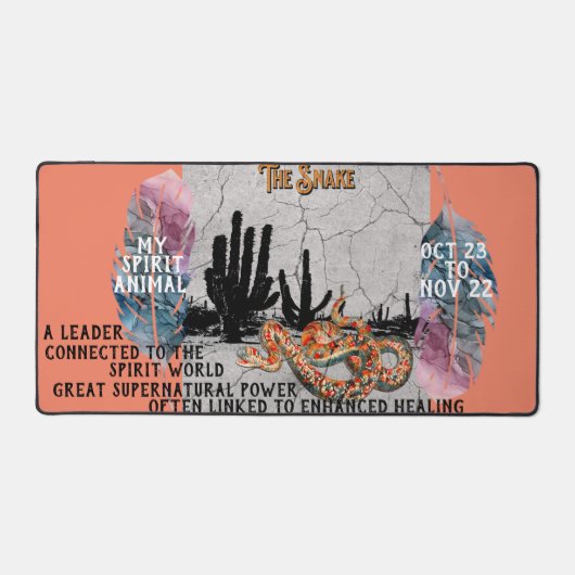 "Mijn Geestdier" De Slang Okt - nov Bureaumat (Voorkant)