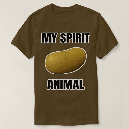 Mijn geestdier is een aardappel 1 t-shirt (Design voorkant)