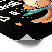 Mijn geestdier is een ander Schattige raar beest Poster (Hoek)