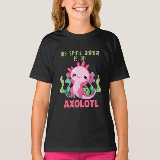 Mijn Geestdier is een Axolotl T-shirt (Voorkant)