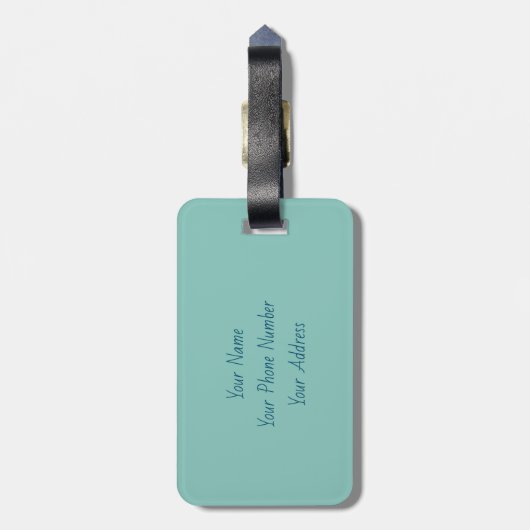 Mijn geestdier is een dolfijn bagagelabel (Achterkant verticaal)