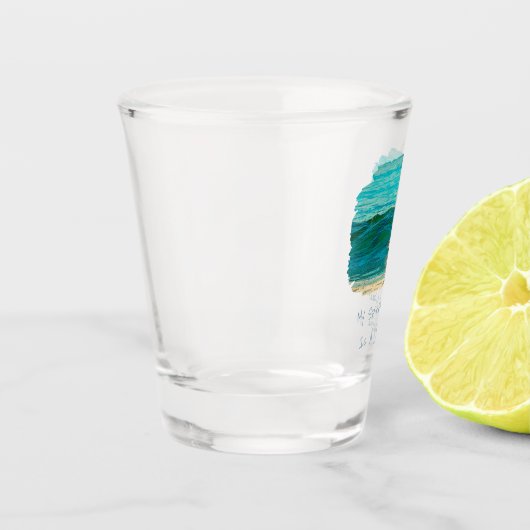 Mijn geestdier is een dolfijn shot glas (Links)