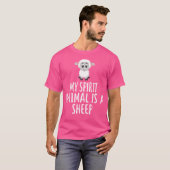Mijn geestdier is een grappig schaap t-shirt (Voorkant volledig)