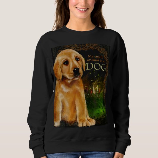 Mijn geestdier is een hondenhondenliefhebber trui (Voorkant)