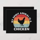 Mijn geestdier is een kip (Voorkant / Achterkant)