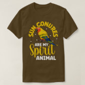 Mijn geestdier is een Sun Conure T-shirt (Design voorkant)