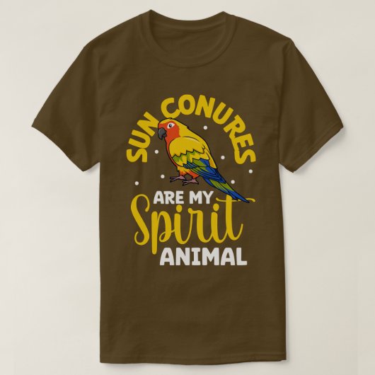 Mijn geestdier is een Sun Conure T-shirt (Design voorkant)