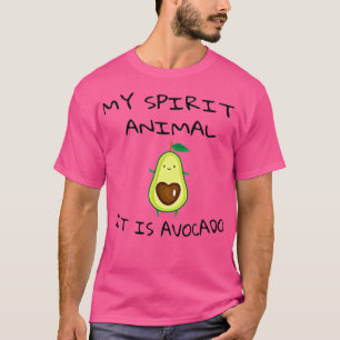 mijn geestesdier het is avocado avocado minnaar ma t-shirt