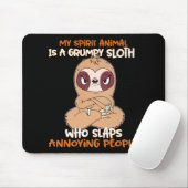 Mijn Geestesdier is een brutale groef Muismat (Met muis)